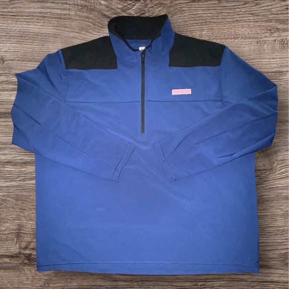 Vineyard Vines Other - Vineyard Vines Performance Pullover 2XT Blue Quarter Zip Athletic Jacket‎